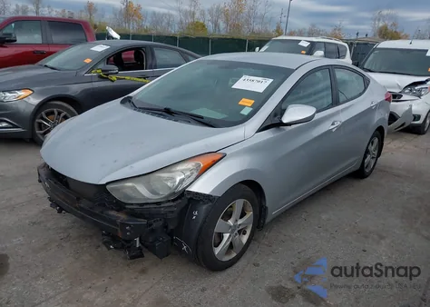 2013 Hyundai Elantra Gls z USA, uszkodzony, nr VIN 5NPDH4AE4DH245419